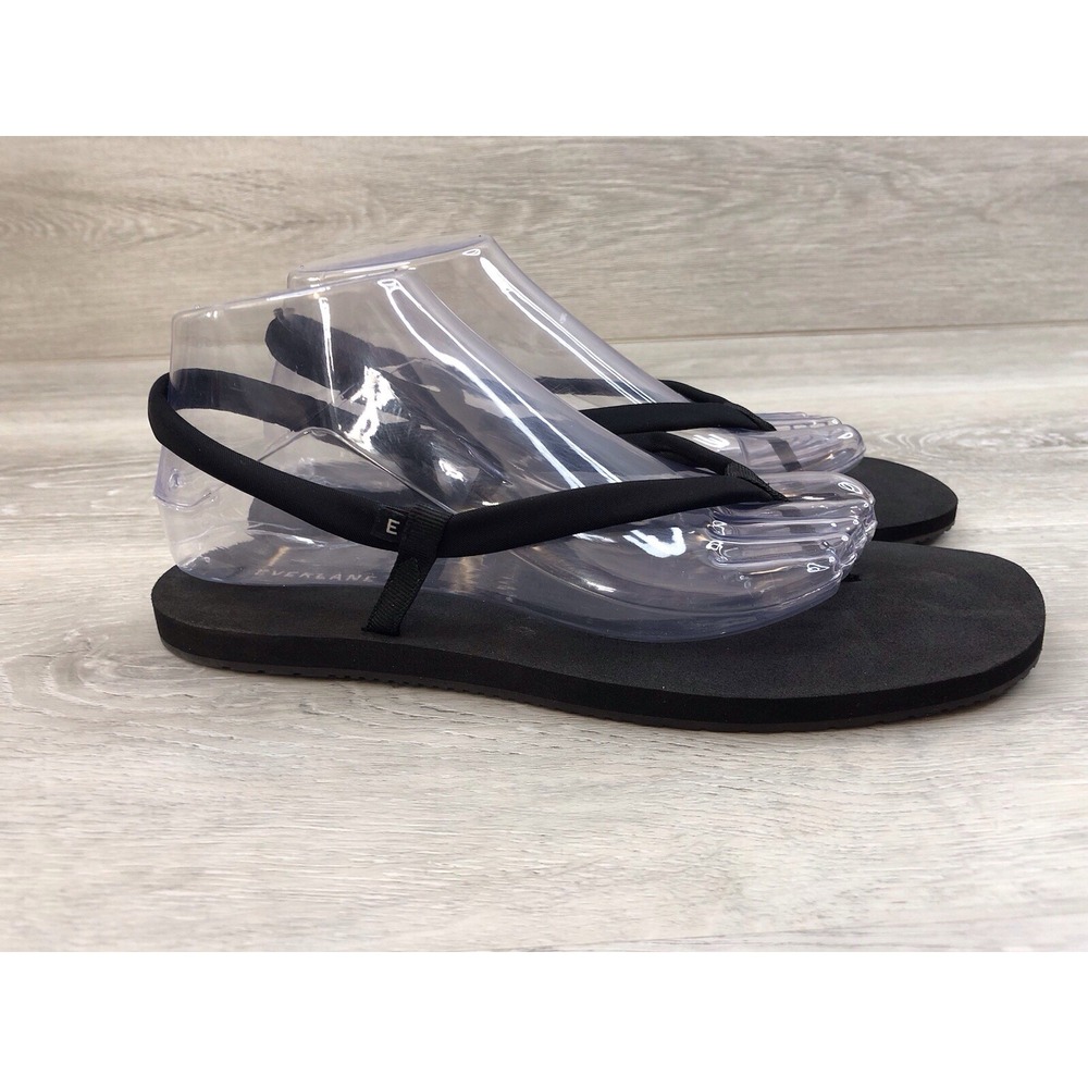 Everlane Black Minimalist Thong Sandals